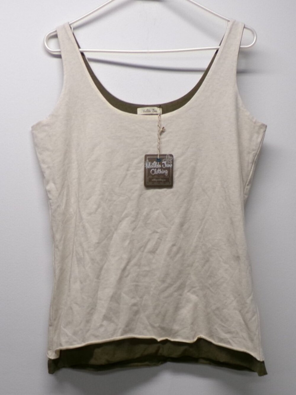 NWT Matilda Jane Hello Lovely Jetsetter Tank Top Womens Size Large Layered
